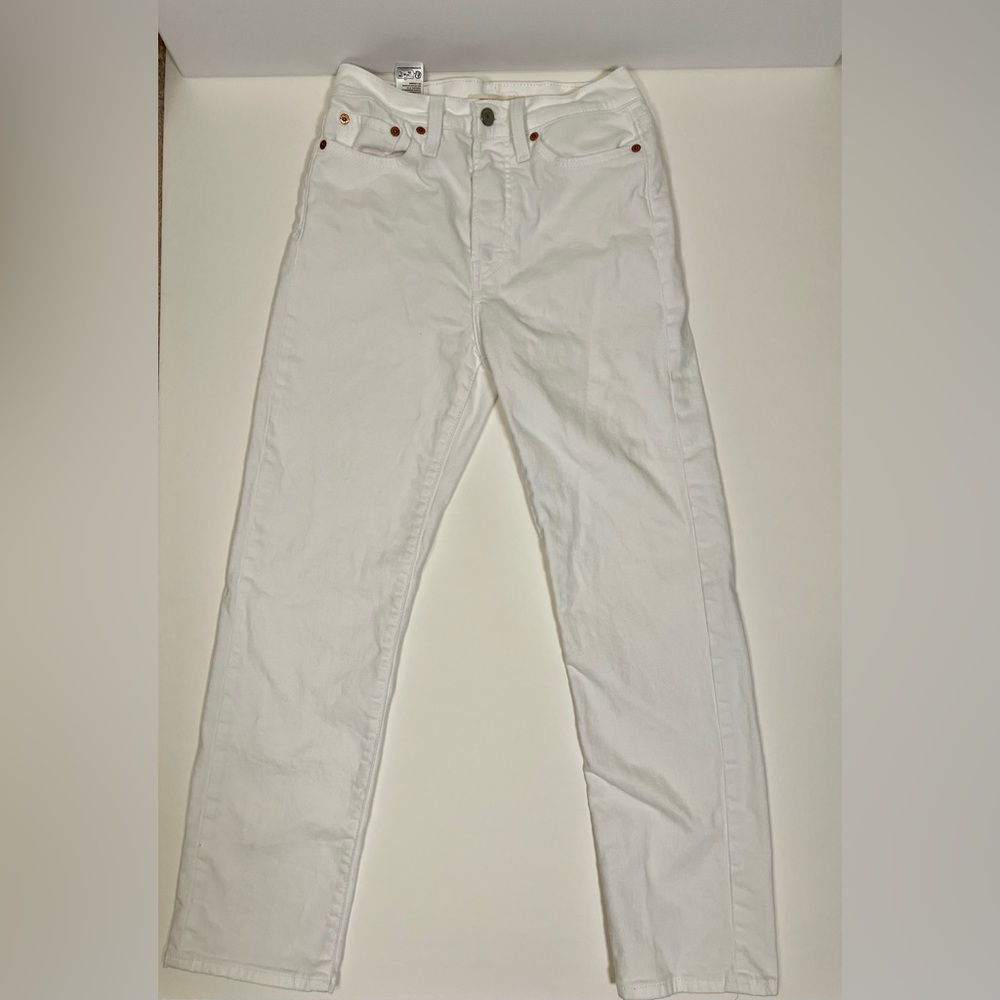 Levi’s White Jeans Denim - High Rise Straight Wedgie - Picture 3 of 10
